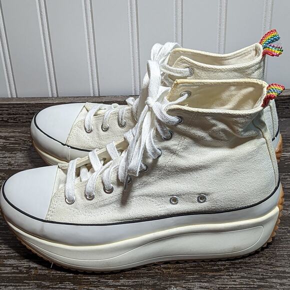 Madden Girl Women's White Platform Canvas Comfort High Top Sneaker Size 9 - Picture 3 of 8